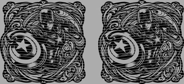 16oz black white-BW-39